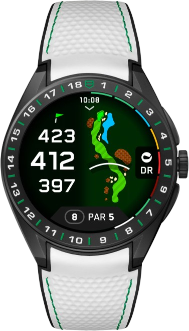 TAG Heuer Connected Calibre E5 Golf Edition 45 mm, Grade 2 Titanium coated with black DLC