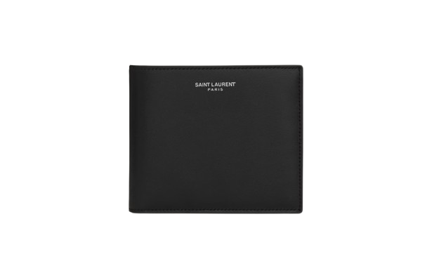 Saint Laurent Paris East/West wallet in smooth leather - Black