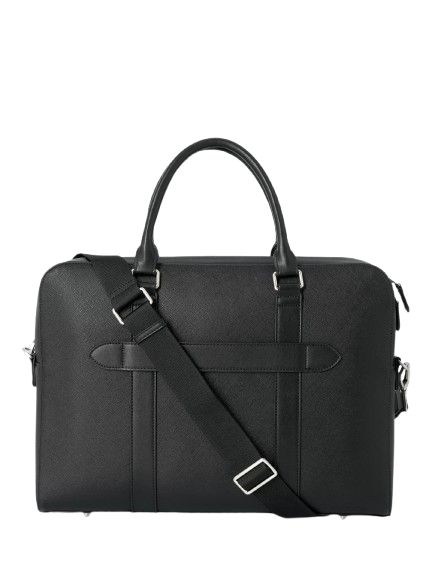 John Lewis Zurich Zipped Briefcase, Black