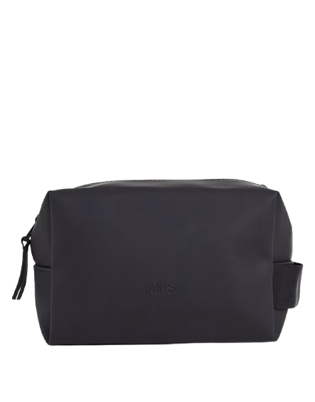 Rains 15580 unisex waterproof small wash bag in black