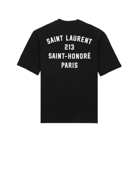 Saint Laurent Paris T-Shirt Black