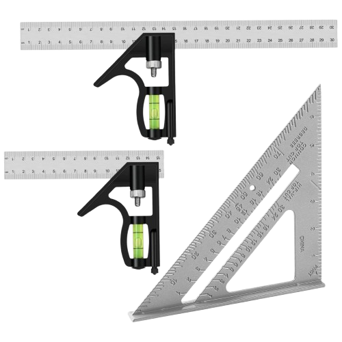 3 Pcs Square Carpentry Metal Set