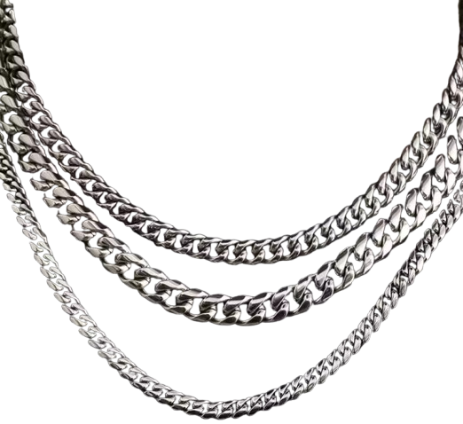 Stainless steel 3mm cuban necklace