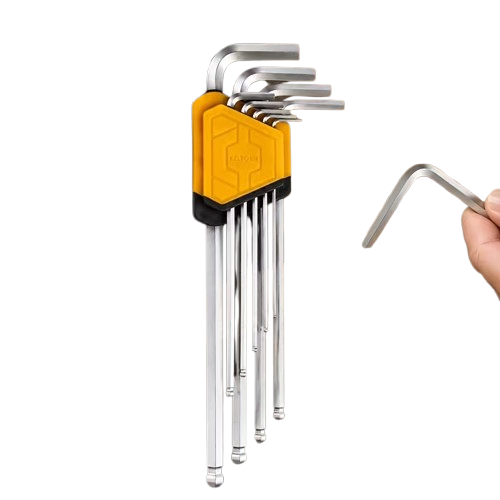 Cr-V Ball End Hex Key Wrench Set
