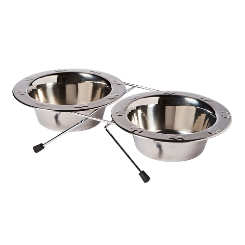 Pets at Home Stainless Steel Fish Double Diner