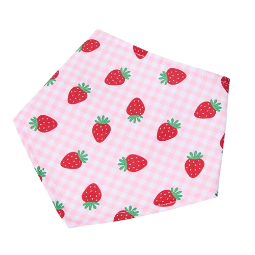 Pets at Home Strawberry Picnic Dog Bandana Pink