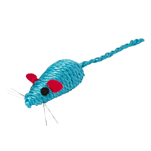 Pets at Home Sisal Mouse with Rattle Cat Toy