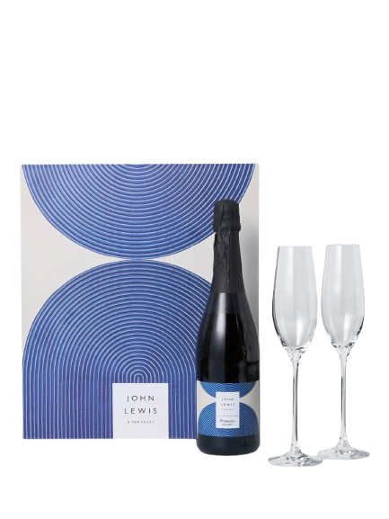 Prosecco and Crystal Glass Set