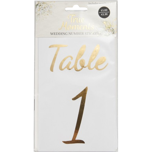 Wedding Number Stickers