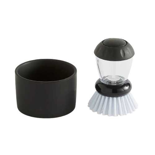 Refillable Palm Brush with Holder