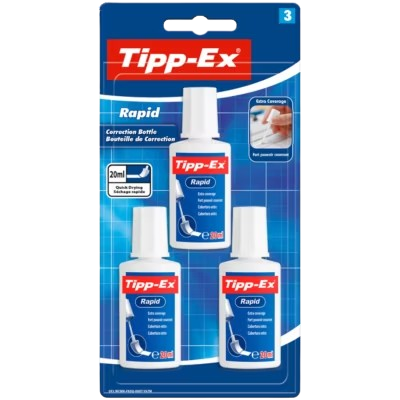 Tipp-Ex Rapid Correction Fluid 20 ml x3