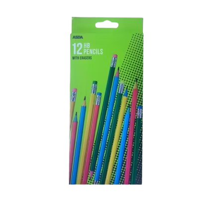 Pencils With Erasers 12Pk