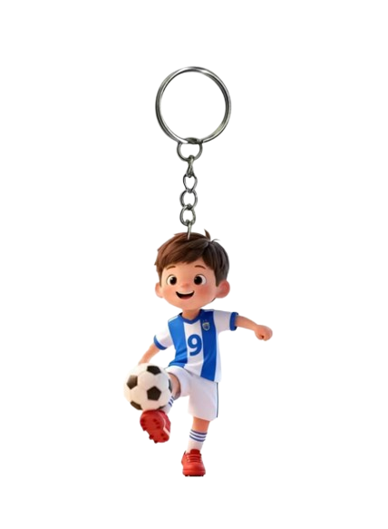 2D Football Keyring