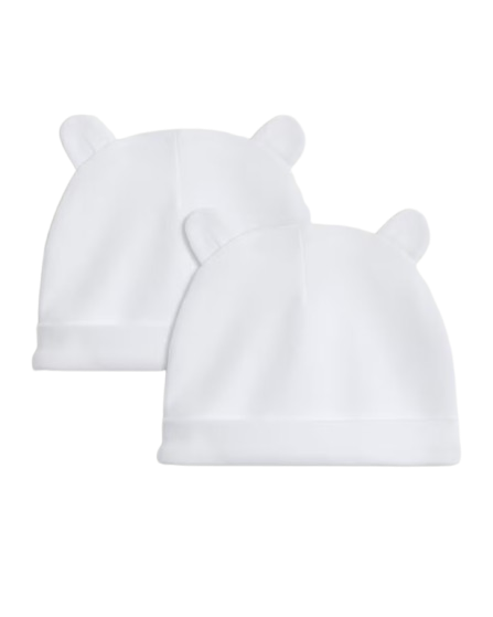 2 Pack Bear Baby Hats